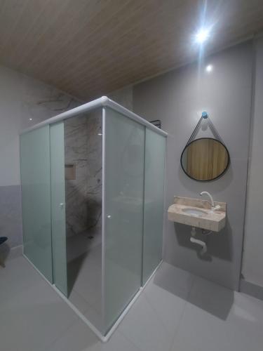 Koupelna v ubytování Suítes Vivence Hotel