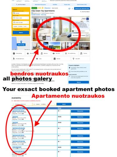 a screenshot of theadobe website with a red circle at Elija Swan-Toy Apartments in Šventoji