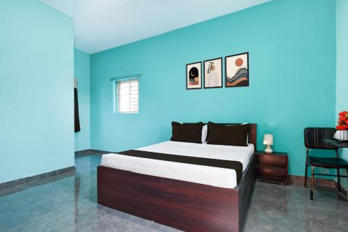 Postel nebo postele na pokoji v ubytování Hotel O Bhubaneshwar Near ITER College