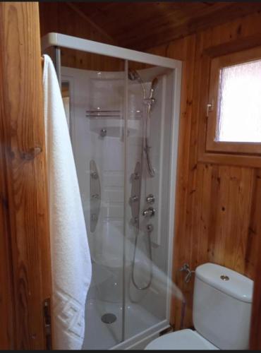 Ένα μπάνιο στο Apartamentos LA CASONA DE JARAIZ