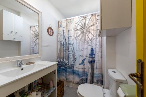 Koupelna v ubytování Piso Vacacional Zapillo