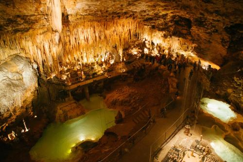 - une vue sur la grotte dans l'établissement Charmante maison dans le Perigord Noir pour 7, à Plazac