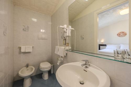 Koupelna v ubytování Hotel Alla Torre
