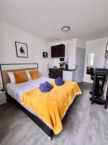 Cama o camas de una habitación en Lysbed - Desjardins