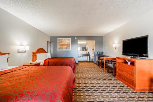 Μια τηλεόραση ή/και κέντρο ψυχαγωγίας στο Lone Star Inn by OYO Vernon Texas Hwy 287