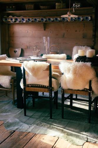 Zona de estar de Le Chalet Lion Rouge