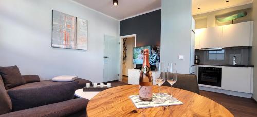 Η κουζίνα ή μικρή κουζίνα στο Warnemünde Fischer`s Hus 10139