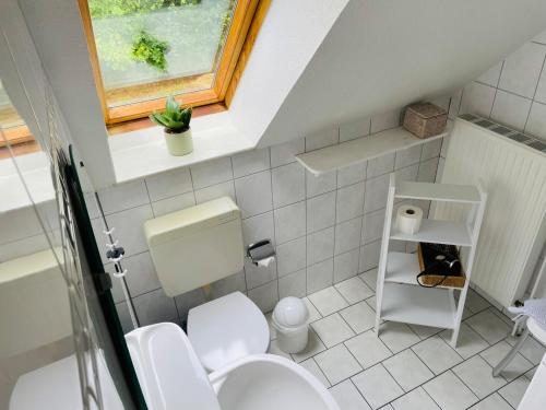 Ένα μπάνιο στο Ferienhaus Feldgeflüster