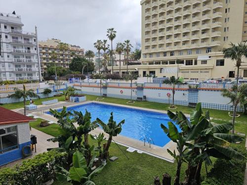 Near the beach bus Playa Jardín