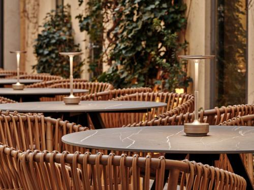 Un restaurante u otro lugar para comer en Radisson Blu Das Triest Hotel, Vienna