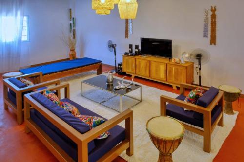 Μια τηλεόραση ή/και κέντρο ψυχαγωγίας στο Villa Nosy