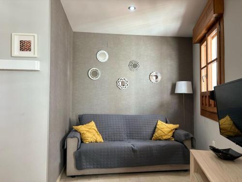 Χώρος καθιστικού στο Luxury Suite Silleria