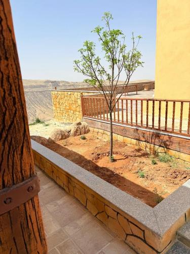 Balkón nebo terasa v ubytování Ramses Tafilah Lodge نزل رمسيس الطفيلة