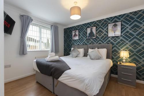 Postel nebo postele na pokoji v ubytování Tyne and Wear retreat, Newcastle
