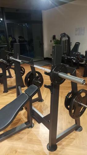 Fitness centrum a/nebo fitness zařízení v ubytování Casa com vista Surreal