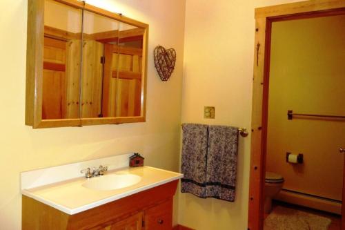 Ένα μπάνιο στο Beautiful Log Ski Cabin Belleayre Mtn Views