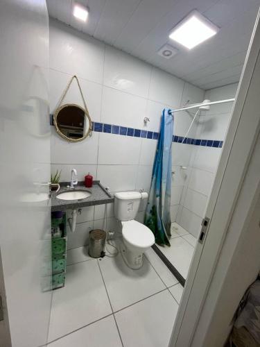 Ένα μπάνιο στο Suíte Aconchegante em Olinda 2