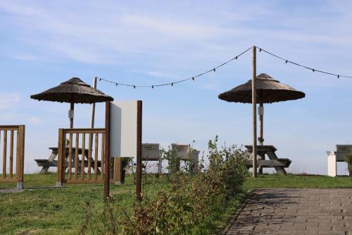 Κήπος έξω από το Safaritent Wood met tuinzicht