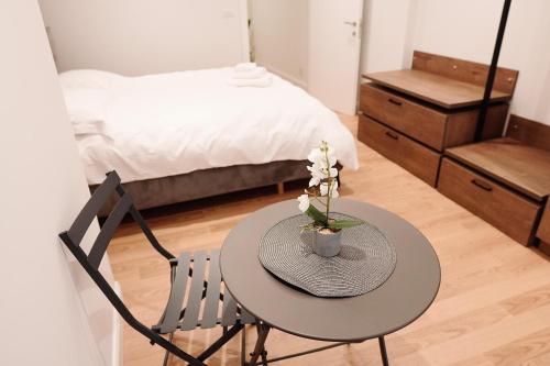 Postel nebo postele na pokoji v ubytování Apartment 101