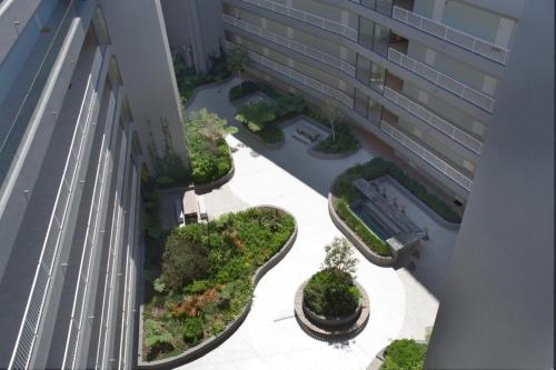 an overhead view of a courtyard in a building at Newlands Peak Aparthotel 904 in Cape Town