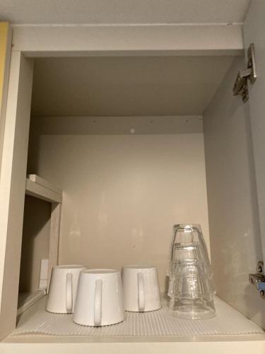 SK202 Good Location 3-minute walk from Kotoni Station! With washer and dryerにあるコーヒーまたはお茶