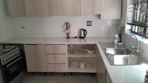 Kuchyň nebo kuchyňský kout v ubytování Green Earth