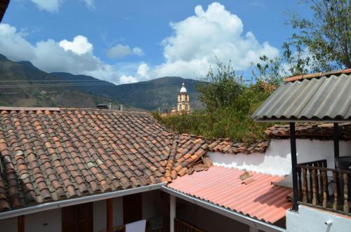 a view from the roof of a building at Posada Chicara in El Cocuy