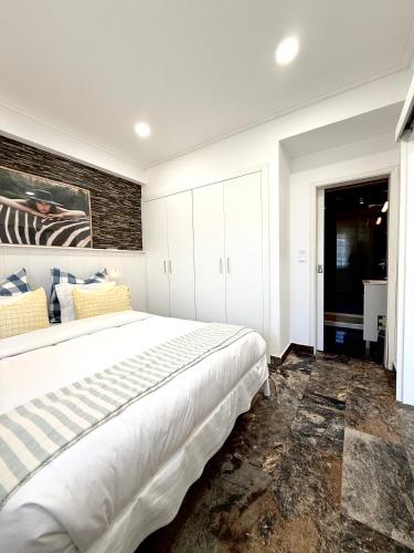 Ένα ή περισσότερα κρεβάτια σε δωμάτιο στο Luxury apartment in center Cascais