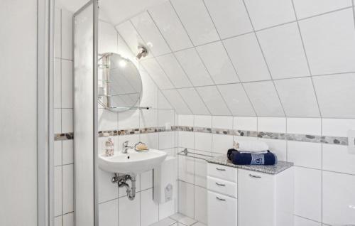 Ένα μπάνιο στο Ferienwohnung Jägersruh