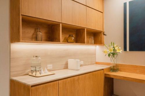 Dapur atau dapur kecil di Comfort Inn Tampico