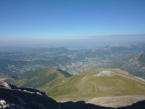 a view from the top of a mountain at Rustic Mountain Retreat in La Puebla de Roda