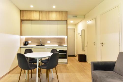 Cucina o angolo cottura di Apartamentai Eglė, Jūra, Smėlis