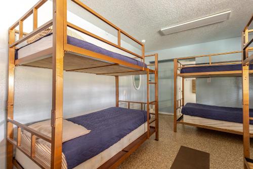 a bunk bed room with two bunk beds at Earth Haus in Fourth Crossing