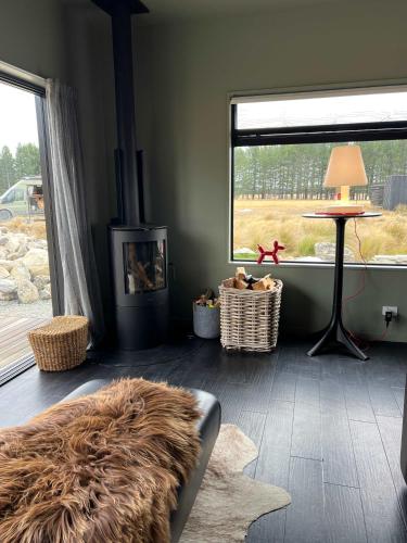 Posezení v ubytování Ruakahu Lodge - Private Lodge in Ben Ohau - Twizel