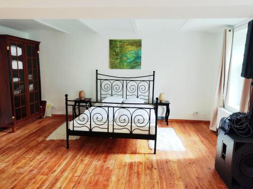 Postel nebo postele na pokoji v ubytování Ferienwohnung Asparn