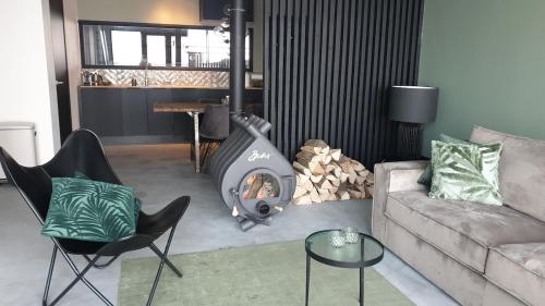 Χώρος καθιστικού στο Luxe stal appartement