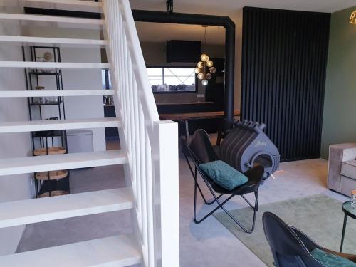 Χώρος καθιστικού στο Luxe stal appartement