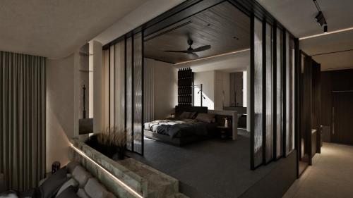Una cama o camas en una habitación de Dyo Suites