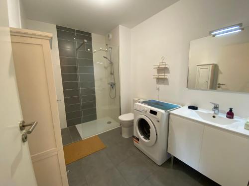 Koupelna v ubytování Appartement moderne proche centre Capbreton