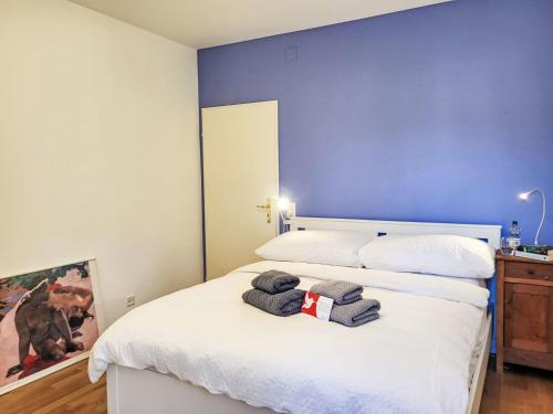 Postel nebo postele na pokoji v ubytování Apartment Apt- Oasis by Interhome