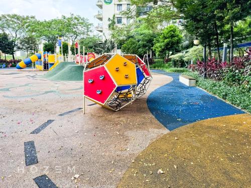 a playground in a park with a slide at 3BR3B Hozem JB1306 Apartment Forest City in Gelang Patah