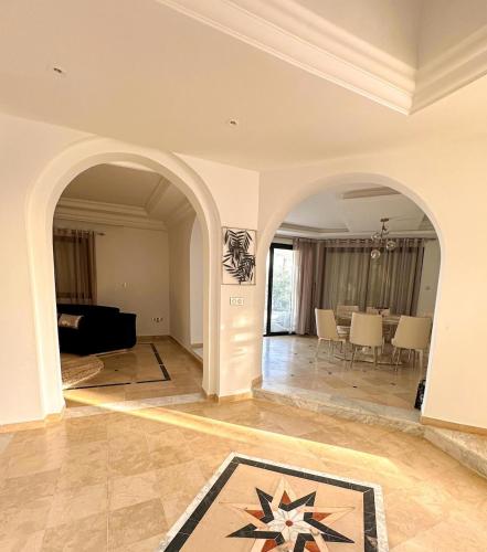 Χώρος καθιστικού στο Villa Les Étoiles, Djerba