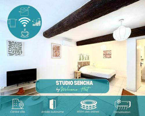 Studio Sencha, Lit 160, Clim, plein coeur de ville