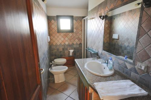 Et badeværelse på Villette Via Carbonia