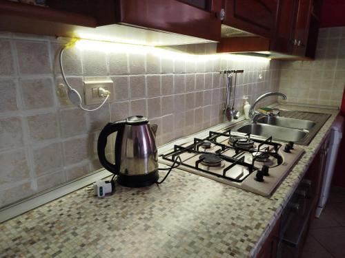 Dapur atau dapur kecil di Vista Mare Ladispoli