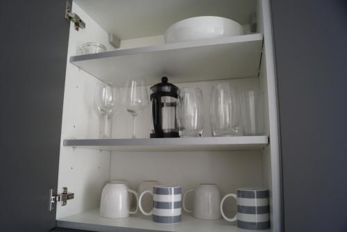 Kemudahan buat kopi dan teh di Dundee 1-Bed Apartment - Sleeps 4 - Pet Friendly