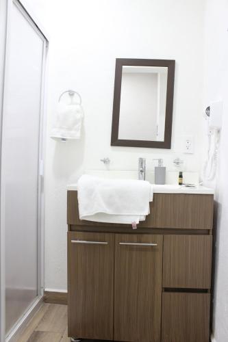 Ένα μπάνιο στο Lofts Las Fuentes