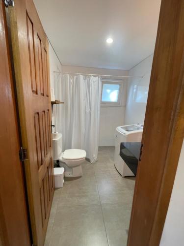 Koupelna v ubytování Apartamento aconchegante na Colônia Witmarsum
