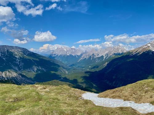 a view from the summit of a mountain at il nido in Nassereith