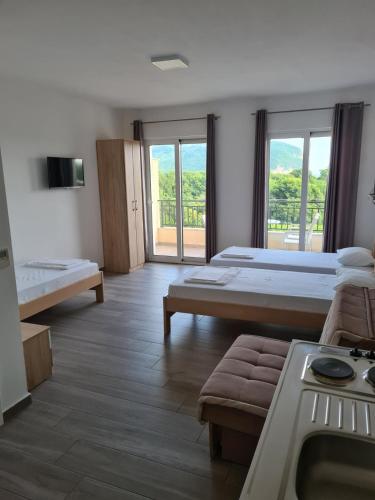 Postel nebo postele na pokoji v ubytování Vila Armenko